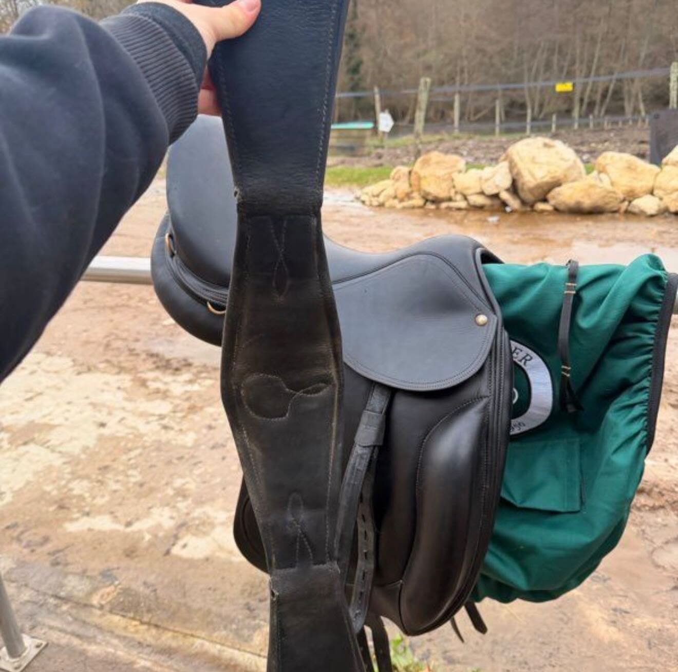 Je vends ma selle de dressage, très confortable (type fauteuil), bien entretenue et toujours stockée au sec. - vue 2