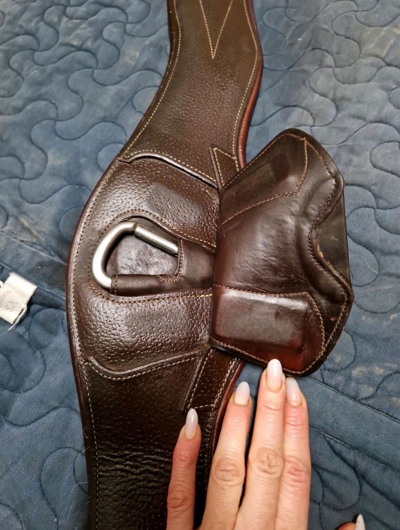 CWD Gurt 130 cm en cuir marron avec fermeture magnétique - vue 2