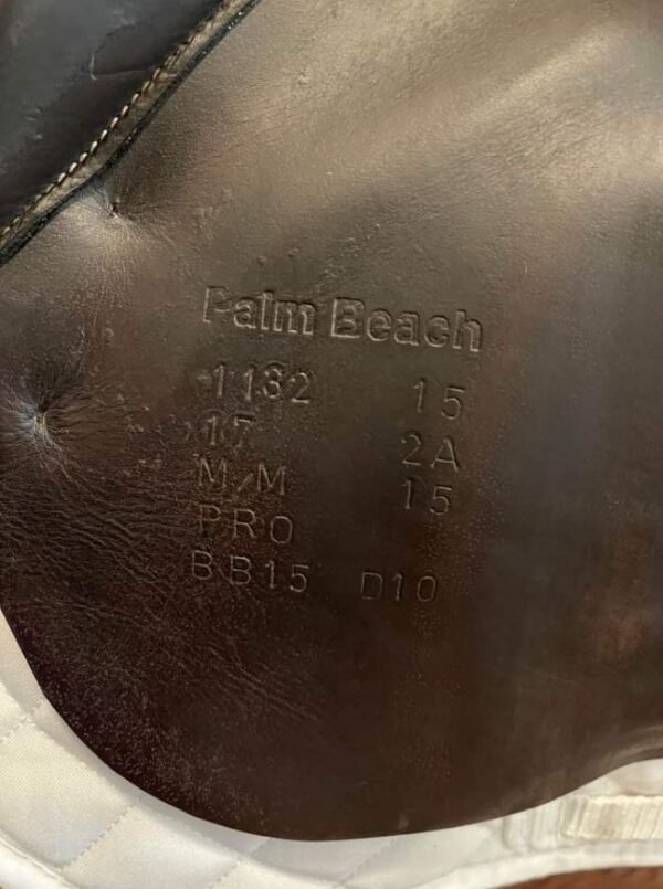selle palm beach 2015 – siège 17,5", quartiers 2a, cuir buffle complet