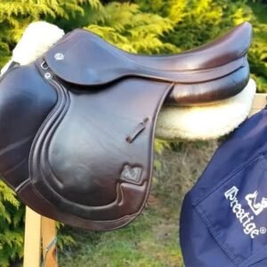 selle d'obstacle prestige marron foncé